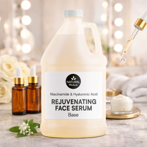 Rejuvenating face serum with background