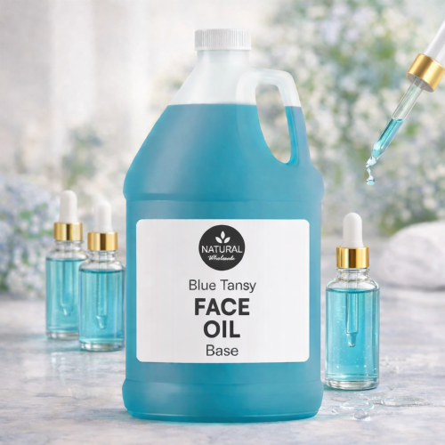 blue Tansy Face oil with background