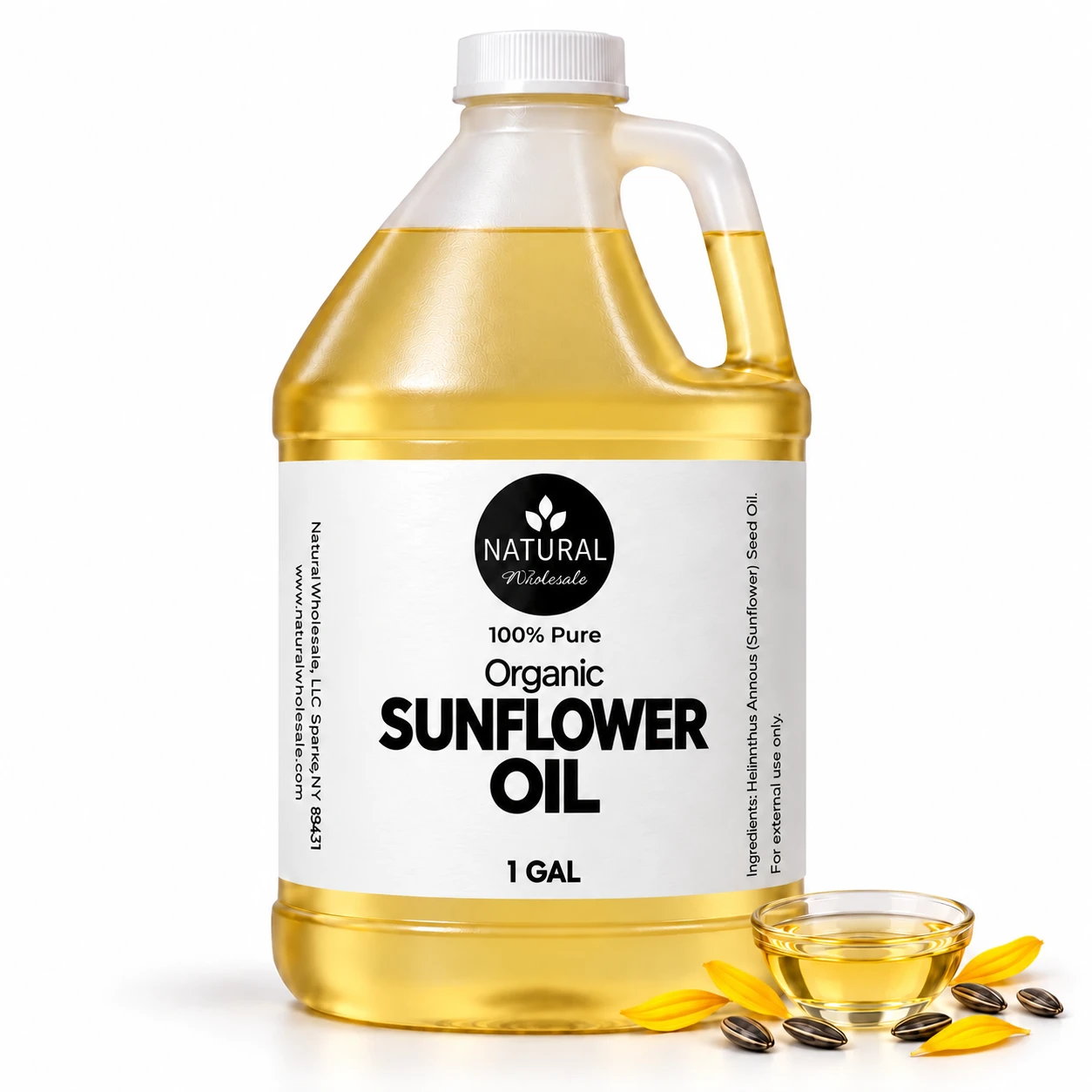 Gallon oil jug sunflower with 100% Pure label-4_result