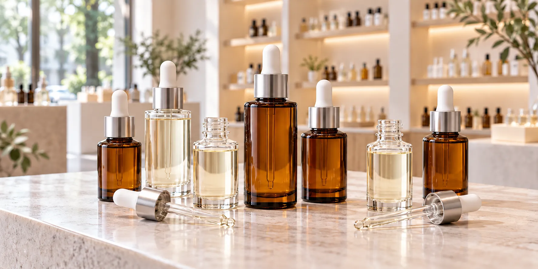 Facial serum bases and skincare products