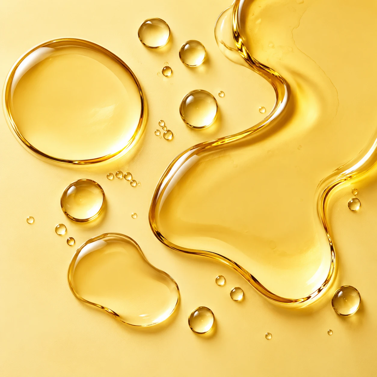 Golden face oil texture
